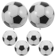 6Pièces Ballon De Football Gonflable PVC Pour Activités