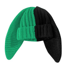 Hat Long Ears Photo Props New Year Thick Winter Hat Adults Kids Knitted Ears