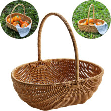 Assiette à fruits en liquidation (moins de 15 ), panier en osier en forme de pastèque pour les courses, les pique-niques et les activités de