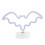 2Pcs Pink Bat Shaped Neon Night Lamp USB LED Decorative Table Light 1