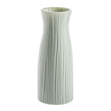 Vaso de plástico com aparência de cerâmica, vaso de flores de plástico resistente, vaso inquebrável para flores, decoração de quarto de