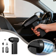 Snow Master Pro LED Turbo-snöslunga – Bärbar, USB-laddbar snöslunga med 4 hastigheter för bilar, ergonomisk design, kompatibel med Master Pro