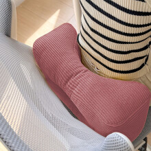 Corduroy Lumbar Support Pillow for Office Chair & Car Seat | Washable, Thickened, Pain-Relieving | Multiple Colors