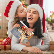 Calendario dell'Avvento di carta per decorazioni dell'albero di Natale 2025, 24 decorazioni multicolore per il conto alla rovescia natalizio, per