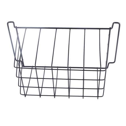 Hanging Wire Mesh Basket For Refrigerator Cabinet, Stackable Utility Storage Bin With Sturdy Construction, Under Shelf Organizer Elegant And Modern 1