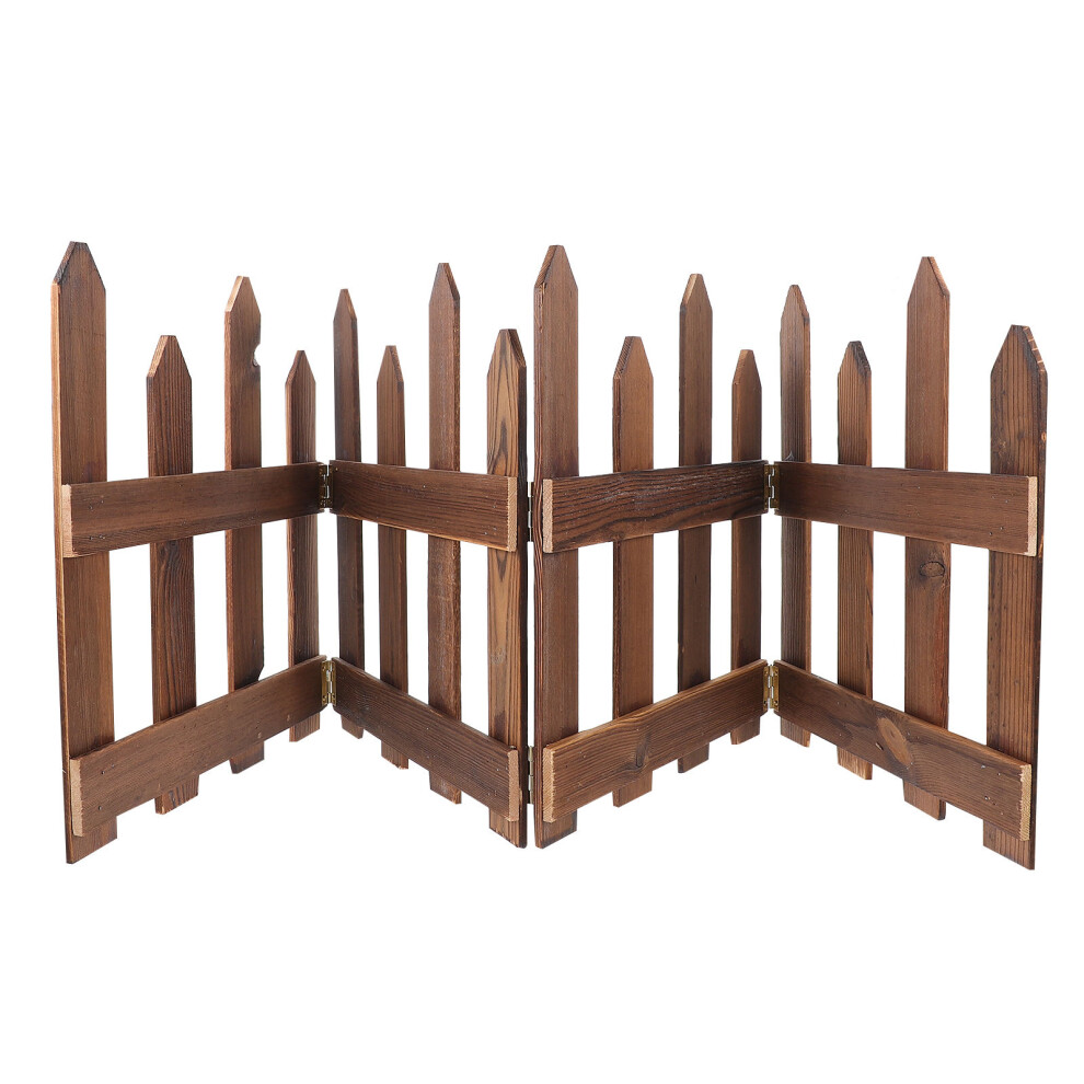 2 Pcs Anti-Corrosive Wood Fence For Garden Courtyard Partition 3682094994433