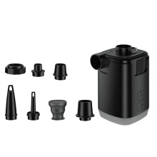 Electric Airs Pump with Camping Light Outdoor Quick Fill Inflator Deflator