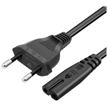 Stroomkabel, universeel compatibel, betrouwbare stroomaansluiting voor monitoren, projectoren en diverse elektronische apparaten, 1,5 m, zwart