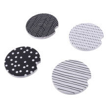 8Pcs Ceramic Porcelain Coasters Insulation Round Cup for