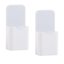 2pcs Magnetic Pen Holder for Whiteboard/Refrigerator, Dry-Erase Marker Organizer, Compatible with Dry-Erase Markers (White, 2.2x1.1x4.7")