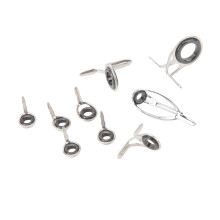 Kit di riparazione di 9 pezzi per telescopi da pesca, guide in acciaio inossidabile e ceramica