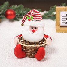 Cesto para doces de Natal – Design de Papai Noel/Rena/Árvore, Porta-açucareiro natalino, Cesta de presente para mesa/escrivaninha, Compatível