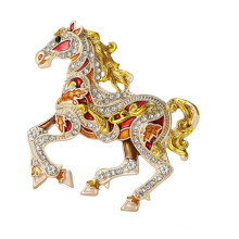 Horse Design Pin Rhinestone Decorative 1 Piece