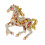 Horse Design Pin Rhinestone Decorative 1 Piece 1