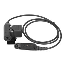Durable Push To Talk Connector For Civilian Tactical Headsets Compatibility With Motorola Radios High Flexibility And Anti Bending Properties