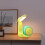 Luminária de mesa USB de 6,7 polegadas | Em formato de caracol e dobrável, ideal para dormitórios/quartos, decoração charmosa para cabeceira 1