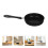 Induction Hob Mini Frying Pan Non-Stick Round Black 1 Set 1