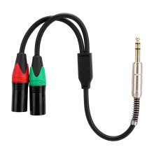 Gold Plated Connectors Durable Easy Grip Treads Professional Audio Equipment Adapter Color Coded Left Right Channel Connectors Noise Shielding Foil