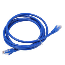 Cabo de rede Ethernet UTP com contatos banhados a ouro, conexão segura, sem travamentos, conectividade de alto desempenho, design durável e seguro.