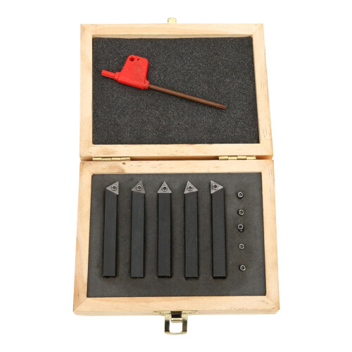 High Precision Indexable Lathe Turning Tool Carbide Insert Metal Lathe Tools Set For Turning Boring Grooving Threading With Moisture Proof Rust