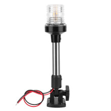 Feu de mouillage de bateau en ABS de qualité marine avec LED haute puissance, base pliable, angle réglable, visibilité à 360, étanchéité