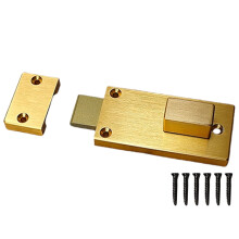 Square Aluminum Door Bolt for Wood Door Adjustable Slide Lock Heavy Duty Aluminum Sliding Bolt Latches for Home Security