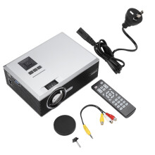 Quieter Fan Design Projector1080P HD, Home Theater Movie Projector With Optical Keystone Correction Supports HDMI VGA AV Inputs, Superior Brightness