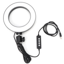 Even Lighting Without Glare LED Ring Light With Adjustable Tripod Stand Multi Purpose Illumination USB Powered Desk Light Compact And Portable Design