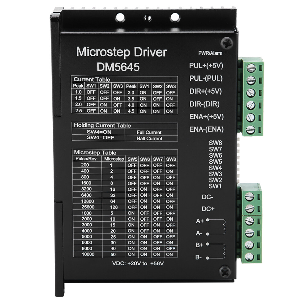 Cnc Microstep Driver With Synchronous Rectification Technology, Over-Current And Over-Voltage Protected For Stable Motor Control 9370362809841