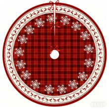 Jupe de sapin de Noël tricotée 122 cm
