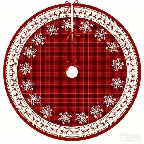 Jupe de sapin de Noël tricotée 122 cm