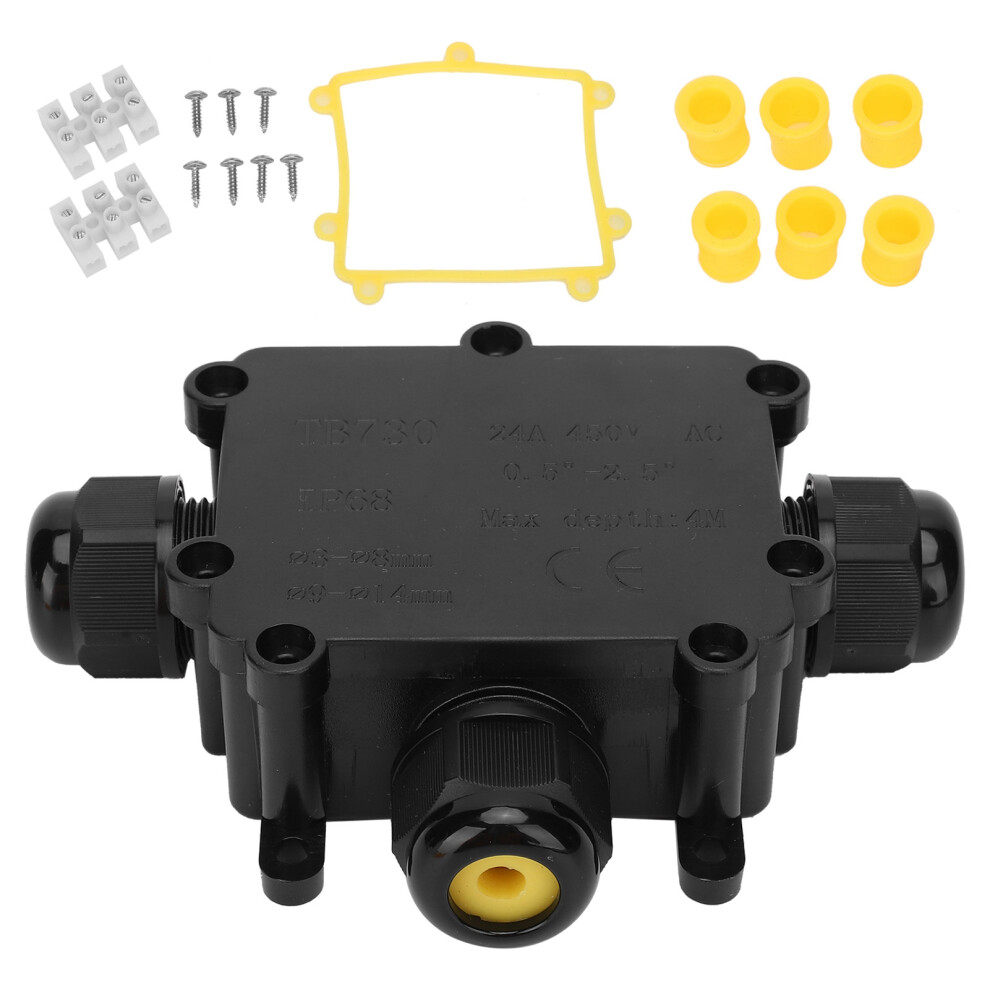 Outdoor Junction Box Waterproof Ip68underground Junction Box Weatherproof Junction Box Cable Connector Box High Quality Plastic Easy Installation 9049227993468