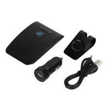 Automatisch in- en uitschakelen, Bluetooth-autoluidspreker, handsfree Bluetooth-carkit met spraakbediening, ruisonderdrukking, multipoint-verbinding,