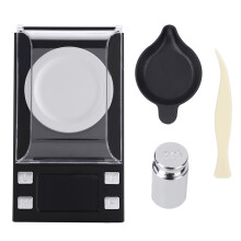 Bilancia digitale tascabile ad alta precisione, mini dispositivo di pesatura per laboratori di gioielleria, carati, diamanti e polvere con display