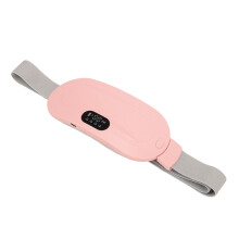 Massaggiatore Elettrico Abdominale per Donne, Riscaldamento Rapido, Regolabile, Rosa