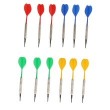 Anfänger-Soft-Tip-Dart-Set mit 12 Darts und 100 Kunststoffspitzen für den Indoor-Spielbetrieb