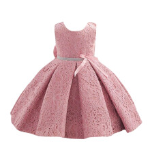 Pink Princess Gown for Girls 4-6 Years Sleeveless Floral