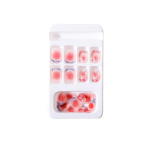 24PCS Clear Acrylic Fake Nail Tips, Coffin/Ballerina Shape, Full Cover, Compatible with DIY & Salon Use
