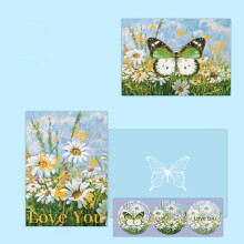 3D Butterfly Popup Greeting Cards with Envelopes & Stickers – Foldable, Compatible with All Occasions