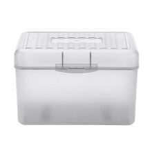 Index Card Holder Box Organizer for 3x5 & 4x6 Flash Cards, Notecards | Portable Study Aid for Students, Teachers | Durable Plastic Storage