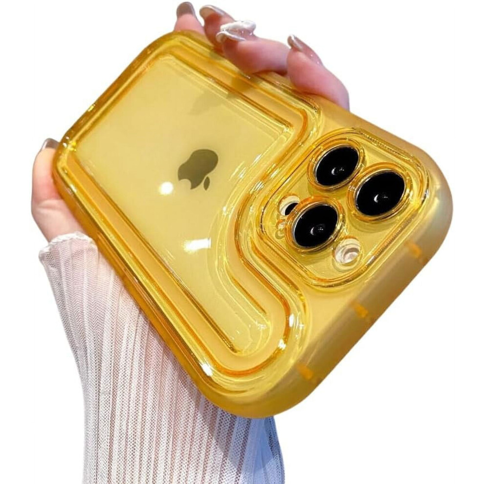 Silicone Phone Case Colorful Clear Soft Macaron 1 Orange 9178400832604