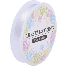 10 Rolls Clear Elastic Crystal Thread (0.5mm, 218.7 Yards Total) – Strong, Stretchy & Durable for Beaded Jewelry & DIY Crafts