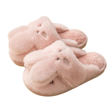 AWZXDE Comfortable Animal Themed Indoor Cute Slippers For Kids Girls With Sole Winter Shoes Soft Warm Pile Lined Home Footwear