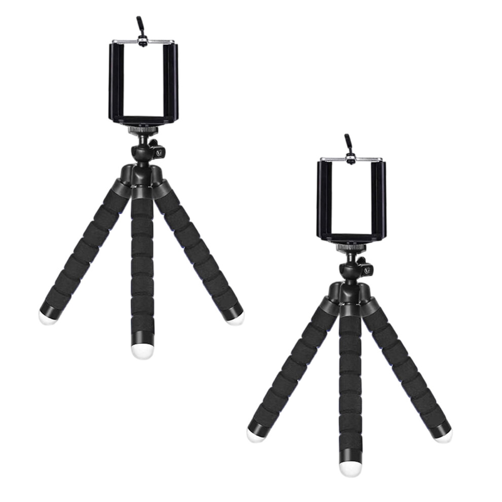 2Pcs Flexible Tripod Portable Adjustable Tripod Stand With Clip Bracket Mount Holder For Cellphone Action Camera 9558633982787
