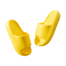 Cloud Slides for Kids, Non-Slip Summer Sandals for Boys & Girls, Compatible with Toddler Feet (4.5–5.5 Years), Yellow