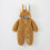 Baby Flannel Easter Romper with 3D Rabbit Ears and Hood 1