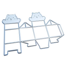 Cute for 3D Candy Gift Box Metal Cutting Dies Stencil DIY Embossing Template
