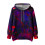 Oversized hettegenser med lommetrykk, lang, dame 1