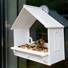 Bird Feeder, Hanging Window Bird Food Dispenser, Outdoor Garden Bird Watching Feeder with Suction Cup
