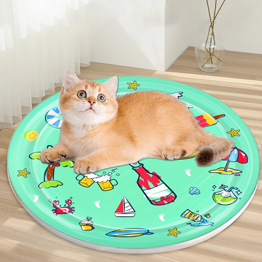 Thickened Water Sensor Play Mat for Cats – Cooling & Sensory Inflatable Pad, Compatible with Cat Cooling Needs